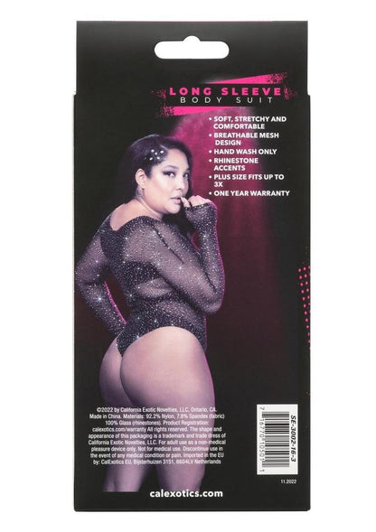 Radiance™ Plus Size Long Sleeve Body Suit | CalExotics