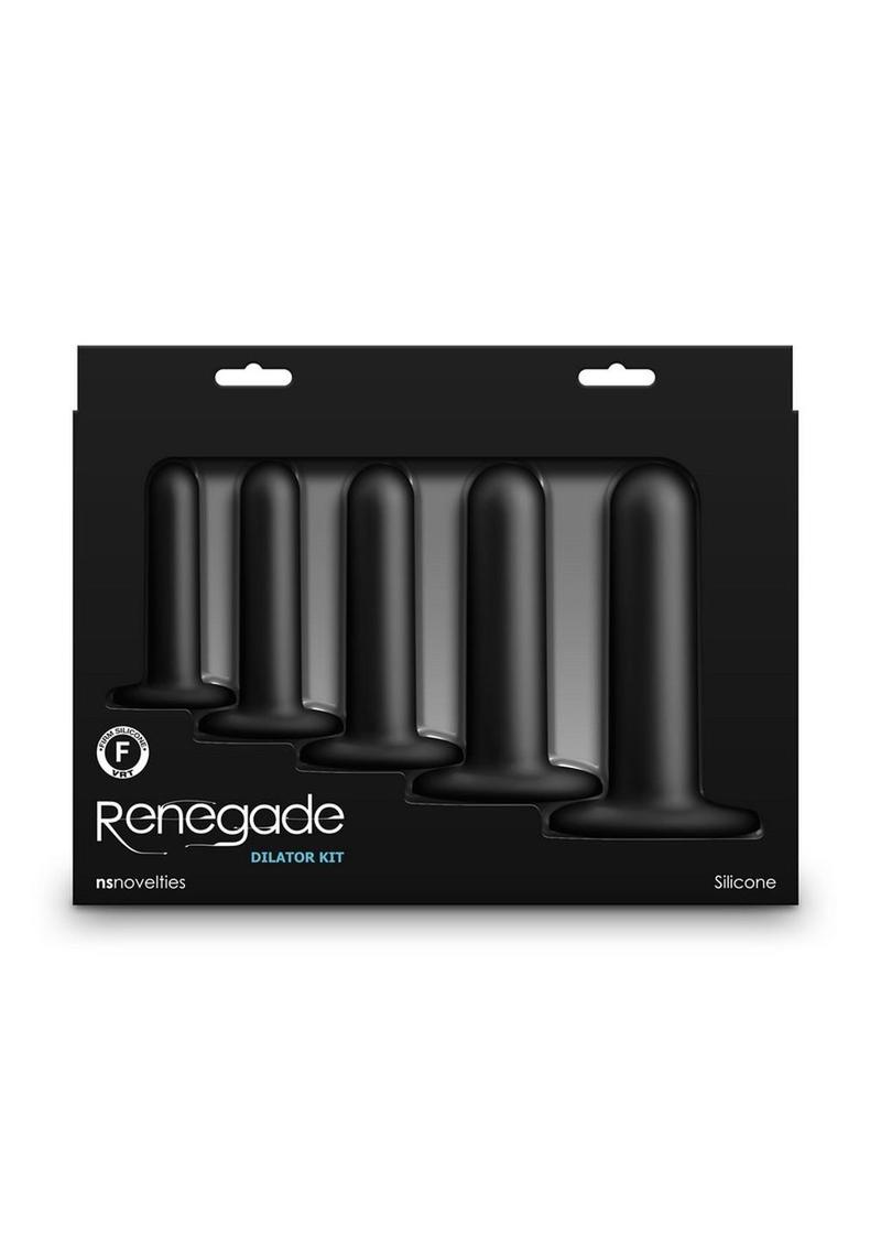 Black 5-piece silicone dilator kit with graduated sizes, suction cup base, and lubricant compatibility.
Dilator Kit, 5-piece silicone dilators, graduated dilators, black silicone dilators, sexual health tools, intimacy enhancement, pliable silicone dilators, lubricant-compatible dilators, wide suction cup base, dilators for beginners, NS Novelties dilators, body-safe silicone tools, progressive dilator set.