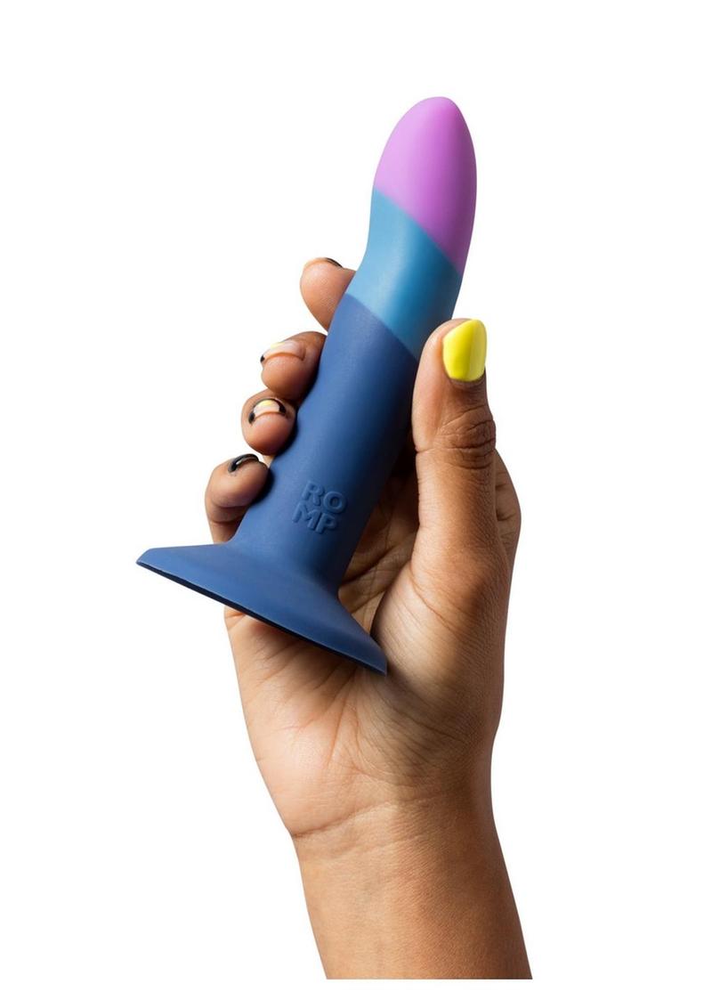 ROMP Piccolo Pegging Kit with curved silicone dildo, suction-cup base, and adjustable harness for versatile g-spot, p-spot, and pegging play.
Keywords: Pegging Kit, silicone dildo, adjustable harness, pegging, g-spot stimulation, p-spot stimulation, strap-on play, suction cup base, ROMP Riot compatible, body-safe silicone. 