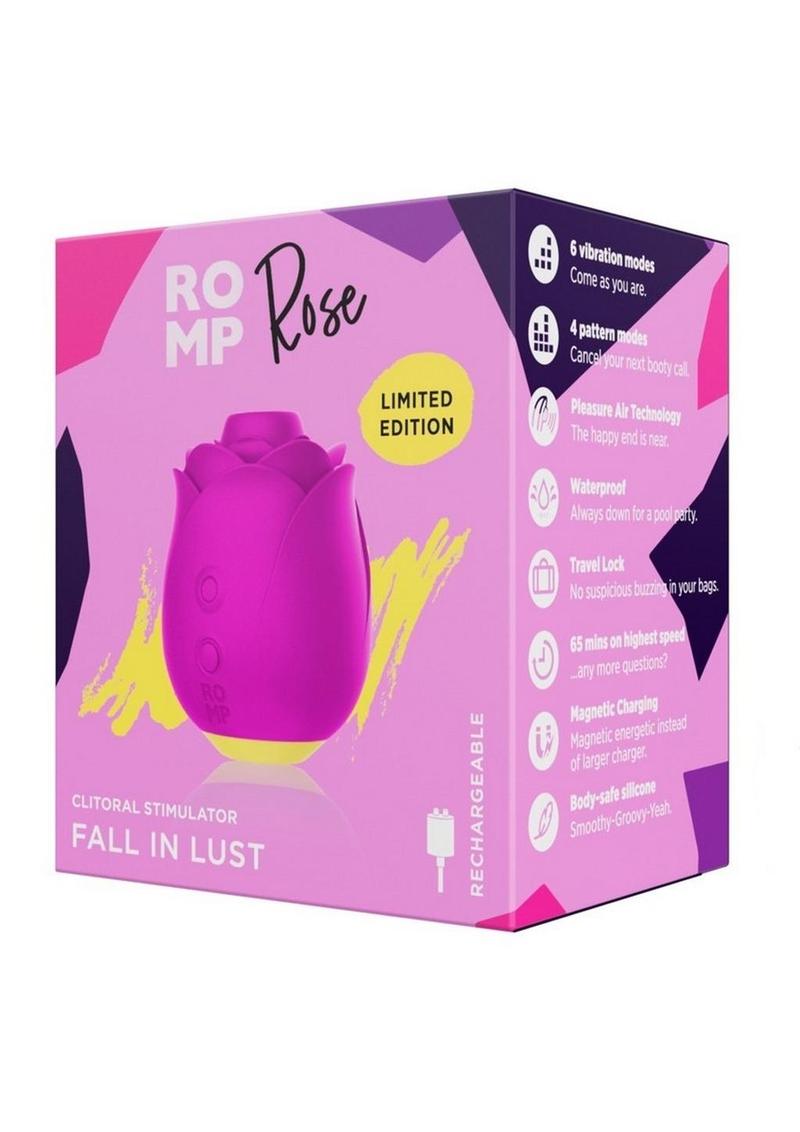 Romp rose limited edition clitoral stimulator fall in lust rechargeable