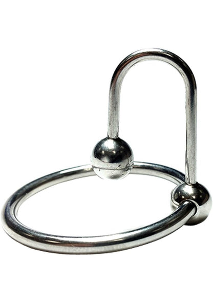 Rouge Sperm Stopper Ring Stainless Steel Cock Ring stainless steel sperm stopper, sperm stopper cock ring, urethral sperm stopper, glans ring with stopper ball, advanced urethral play toy, stainless steel cock ring, urethral stimulation device, non-porous sperm stopper, waterproof sperm stopper ring, intense pleasure urethral ring, hygienic stainless steel urethral toy, glans stimulation ring, advanced BDSM sperm stopper, durable sperm stopper ring, Rouge stainless steel sperm stopper