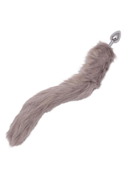 Running Wild Faux Fur Tail and Metallic Anal Plug