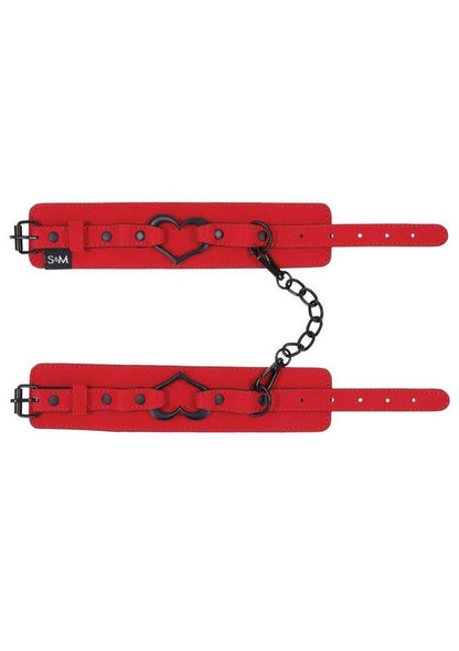 Amor Red Heart Vegan BDSM Handcuffs | Sex and Mischief by Sportsheets