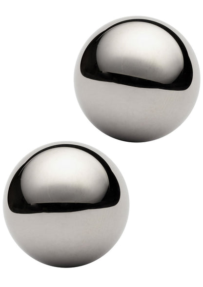 Sex and Mischief Steele Balls Stainless Steel Kegel Balls - Silver 
Stainless steel Ben Wa Balls, 1-inch diameter, strengthen pelvic muscles, boost lubrication, enhance orgasms, includes storage pouch.

Ben Wa Balls, stainless steel kegel weights, pelvic floor exercise balls, 1-inch kegel balls, sexual wellness, incontinence relief, stronger orgasms, self-lubrication, kegel exercise tools, rust-proof kegel balls