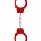 Beginner's Metal Handcuffs by Shots Toys in purple, pink, red, or silver with quick-release button and secure locking mechanism.
Beginner's Metal Handcuffs, colorful handcuffs, purple handcuffs, pink handcuffs, red handcuffs, silver handcuffs, quick-release handcuffs, bondage handcuffs, beginner bondage gear, metal handcuffs, playful restraint cuffs.