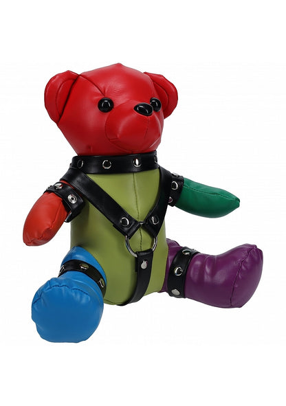 S-Line Rainbow BDSM Bear with Bondage Harness ♥ Shots!