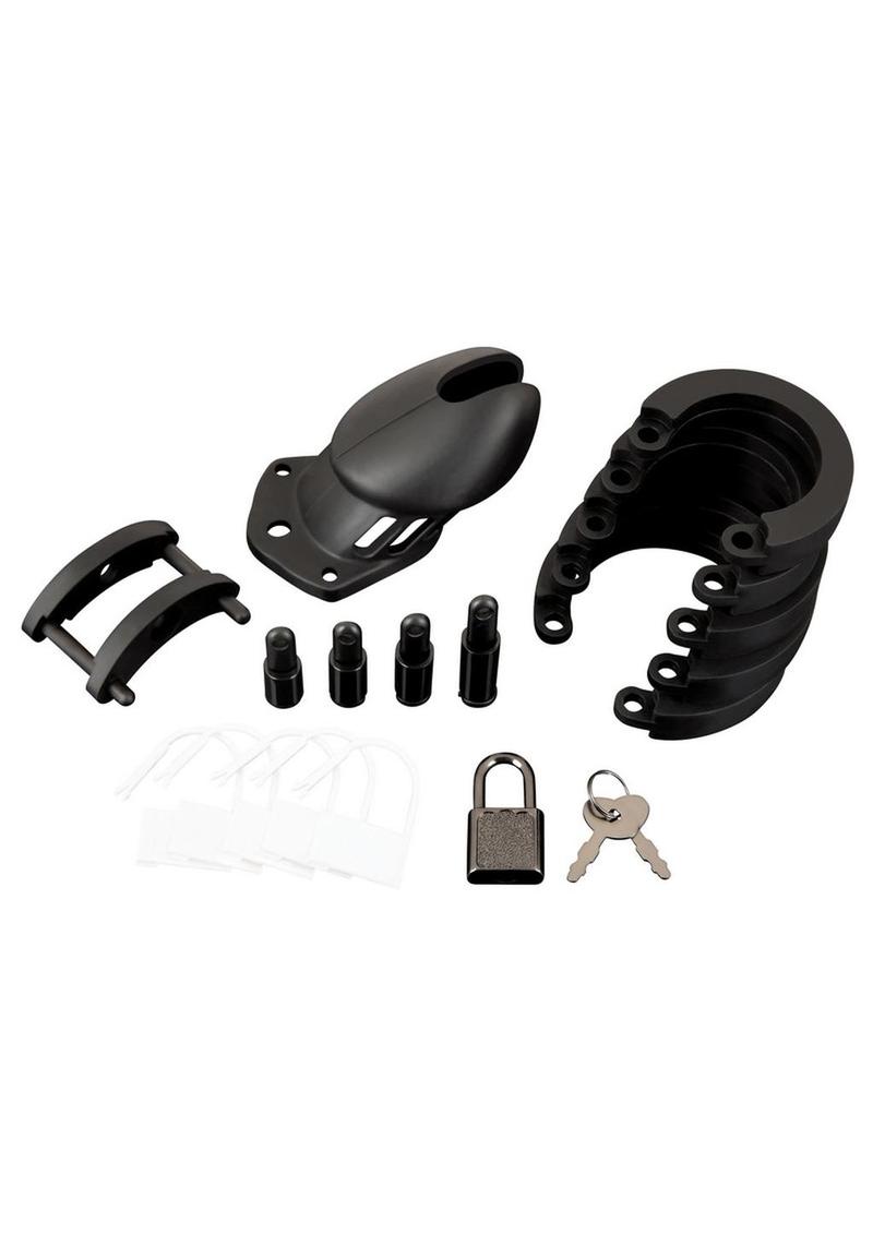 Silicone Chastity Cage - Black
Keywords: silicone chastity cage, adjustable chastity device, beginner chastity cage, body-safe silicone cage, male chastity device, secure chastity cage, long-term wear chastity, BDSM chastity gear, keyholder control device, ventilated chastity cage