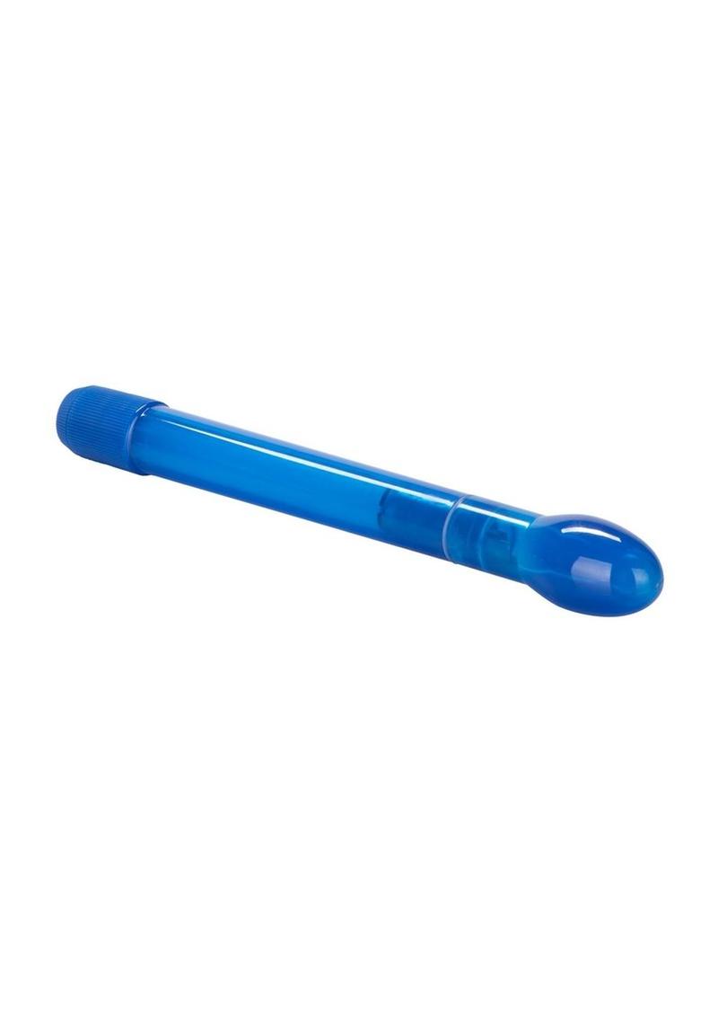 Slender Tulip Wand Vibrator - Blue CalExotics Slender Tulip Wand™, slim 6.75-inch waterproof vibrator, tulip-shaped tip, multi-speed vibrations, body-safe ABS, available in Pink, Blue, or Purple.

slim waterproof vibrator, tulip-shaped vibrator, clitoral and internal stimulation, multi-speed wand, body-safe ABS vibrator, discreet travel vibrator, portable sex toy, waterproof slim vibe.