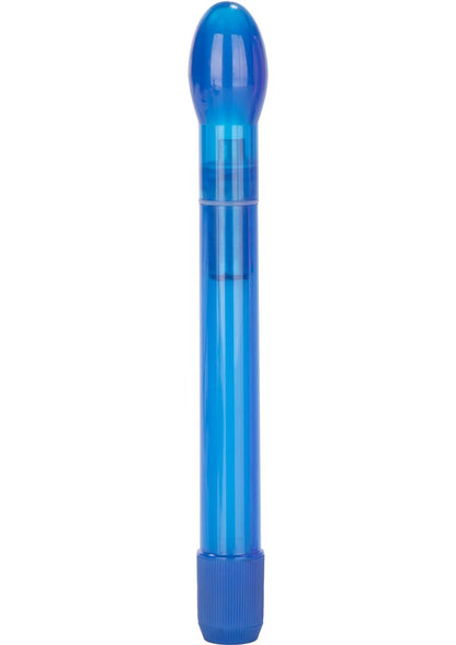 Slender Tulip Wand Vibrator - Blue CalExotics Slender Tulip Wand™, slim 6.75-inch waterproof vibrator, tulip-shaped tip, multi-speed vibrations, body-safe ABS, available in Pink, Blue, or Purple.

slim waterproof vibrator, tulip-shaped vibrator, clitoral and internal stimulation, multi-speed wand, body-safe ABS vibrator, discreet travel vibrator, portable sex toy, waterproof slim vibe.