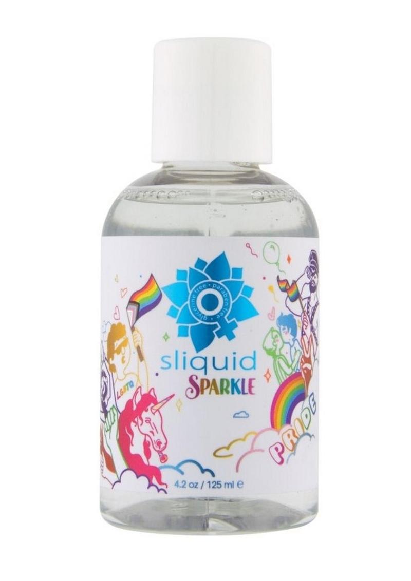 Sliquid Sparkle Pride Water Based Lubricant - 4.2oz