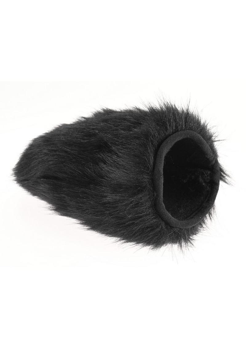 Sportsheets Spiked Sensory Mitt: Black faux fur sensory mitt with hidden spikes for tickling and sharp sensations. Keywords: Spiked Sensory Mitt, faux fur sensory mitt, sensory play tool, dual sensation mitt, BDSM sensory toy, tickling mitt, prickly sensory mitt, sensory mitt for couples, sensory play BDSM gear, Sportsheets sensory toys.