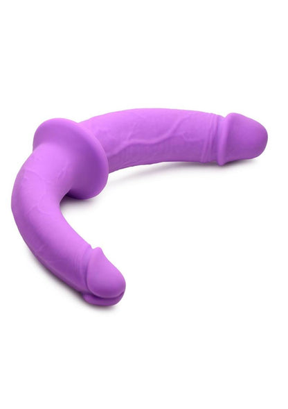 Strap U Double Charmer Silicone Double Dildo with Harness - Purple Dual Charmer Double Dildo with Harness, reversible realistic silicone dildos, adjustable harness, body-safe, strap-on play for two partners.

dual dildo strap-on, reversible double-dildo harness, pegging strap-on, realistic silicone dildos, body-safe strap-on, adjustable strap-on harness, G-spot stimulation dildo, A-spot strap-on toy, P-spot double dildo, premium silicone strap-on.