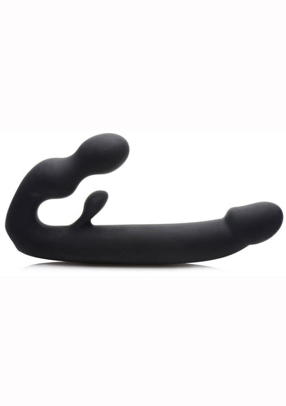 Tri-Volver double-sided vibrating strapless strap-on, silicone, dual motors, 7 vibration modes, waterproof, USB rechargeable, shared pleasure.

vibrating strapless strap-on, double-ended dildo, dual-motor strap-on, waterproof strap-on, shared pleasure strap-on, body-safe silicone strap-on, USB rechargeable strap-on, strap-free vibrating toy, partner penetration toy, vibrating double dildo.