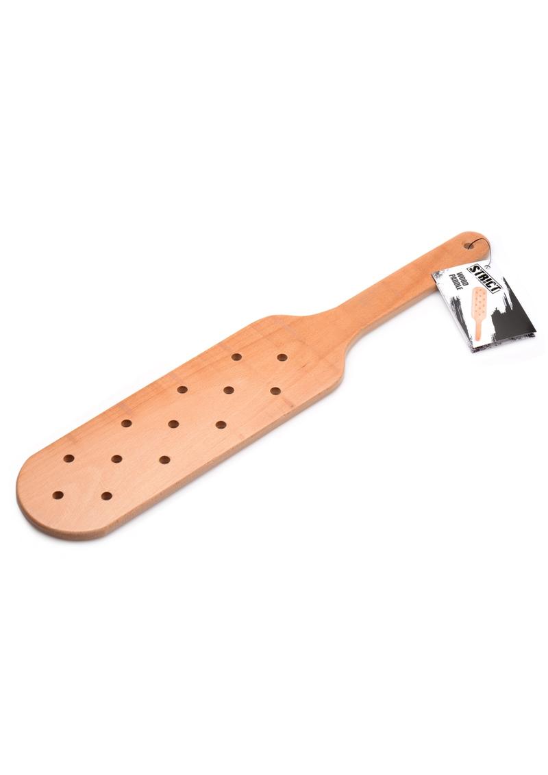 Wooden Paddle + Solid Beech Wood with Aerodynamic Holes ♥ STRICT