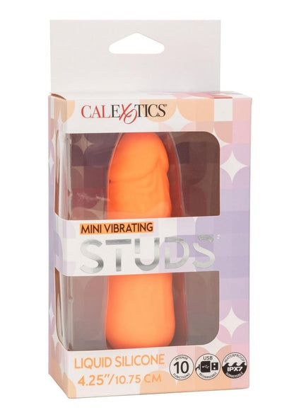 Mini Vibrating Studs® in neon orange, purple, or pink, with a life-like design, 10 vibration modes, Liquid Silicone material, and waterproof, rechargeable functionality.

compact silicone vibrator, waterproof silicone vibe, rechargeable mini vibe, life-like silicone vibrator, 10-function mini vibrator, colorful mini vibrators, Liquid Silicone sex toy, travel-friendly vibrator, waterproof and rechargeable vibrator.