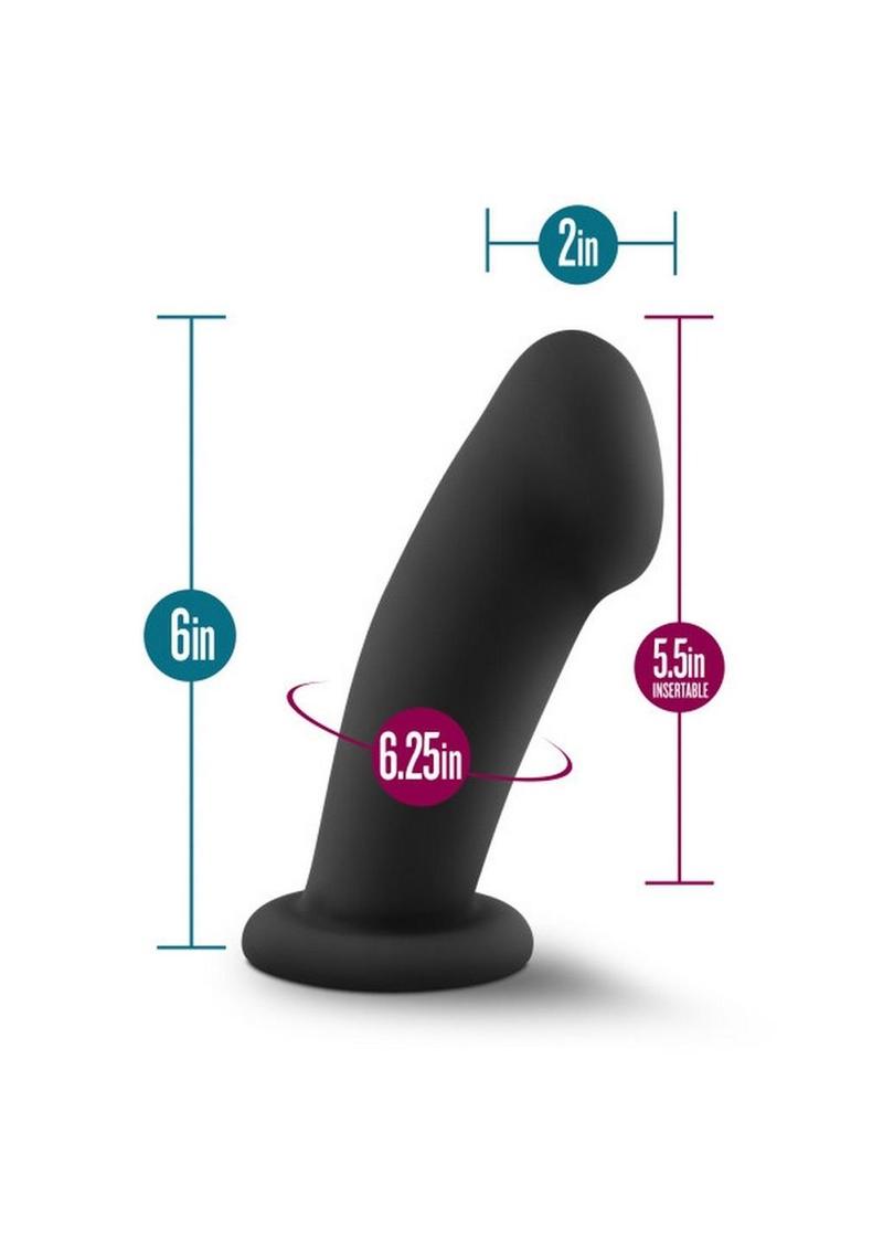 Black 6-inch thick silicone dildo with 2-inch width, suction cup base, and harness compatibility.
Keywords: thick silicone dildo, 2-inch girthy dildo, 6-inch black dildo, platinum-cured silicone dildo, body-safe dildo, suction cup dildo, harness compatible dildo, boilable silicone toy, non-porous dildo, smooth silicone dildo, realistic black dildo, stretch your limits dildo, G-spot dildo, P-spot stimulator