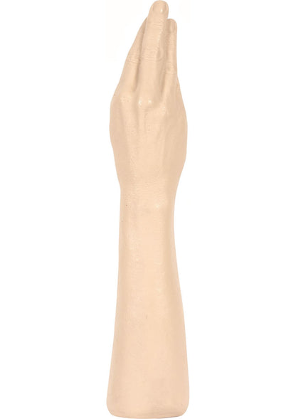 The Hand Dildo - Flesh/Vanilla - 16 In 16 In Doc Johnson The Hand lifelike PVC dildo with 15 inches insertable length, realistic folds, and veined detailing.
Keywords: Doc Johnson The Hand, lifelike dildo, large realistic dildo, 15-inch dildo, PVC dildo, phthalate-free dildo, body-safe sex toy, realistic knuckle dildo, large insertable toy, Made in America dildo, water-based lube compatible.