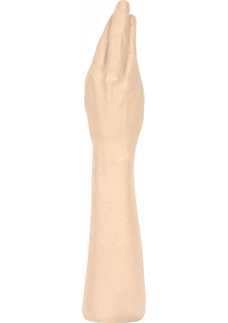 The Hand Dildo - Flesh/Vanilla - 16 In 16 In Doc Johnson The Hand lifelike PVC dildo with 15 inches insertable length, realistic folds, and veined detailing.
Keywords: Doc Johnson The Hand, lifelike dildo, large realistic dildo, 15-inch dildo, PVC dildo, phthalate-free dildo, body-safe sex toy, realistic knuckle dildo, large insertable toy, Made in America dildo, water-based lube compatible.