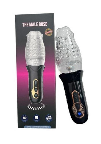 The Male Rose Gawk Gawk 3000 Vibrating Rotating Masturbator with 5 rotation speeds and 10 vibration modes.
Male Rose, vibrating rotating masturbator, oral sex simulator, male masturbation toy, 3D textured sleeve, rechargeable male toy, detachable masturbator cup, discreet packaging male toy, multi-speed masturbator, tornado oral sex simulator.