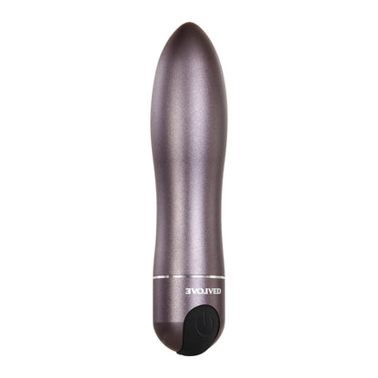 Evolved Travel-Gasm Bullet Vibrator with 10 speeds, waterproof design, and sleek gunmetal finish.

Keywords: Travel-Gasm Bullet Vibrator, Evolved bullet vibrator, gunmetal bullet vibe, portable vibrator, rechargeable bullet vibrator, waterproof vibrating bullet, discreet vibrator with case, aluminum bullet vibrator, travel-friendly sex toy, 10-speed bullet vibrator.