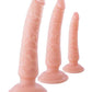 Nasstoys Trio Deluxe Training Kit: A three-piece set of flexible dildos with suction cups and harness compatibility. Perfect for solo or partner play, offering front and backdoor versatility.