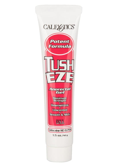 Tush Eze Anorectal Gel - 1.5oz - Boxed
Tush-Eze Gel, desensitizing anal lubricant, unscented, 1.5 Fl Oz tube, beginner and expert friendly.

anal desensitizing gel, anal lubricant, unscented anal gel, anal pleasure gel, beginner-friendly anal gel, travel-sized anal lube, anal play gel, anal intercourse gel, anal stimulation lubricant.