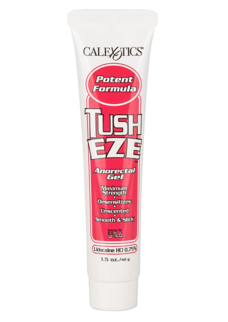 Tush Eze Anorectal Gel - 1.5oz - Boxed
Tush-Eze Gel, desensitizing anal lubricant, unscented, 1.5 Fl Oz tube, beginner and expert friendly.

anal desensitizing gel, anal lubricant, unscented anal gel, anal pleasure gel, beginner-friendly anal gel, travel-sized anal lube, anal play gel, anal intercourse gel, anal stimulation lubricant.