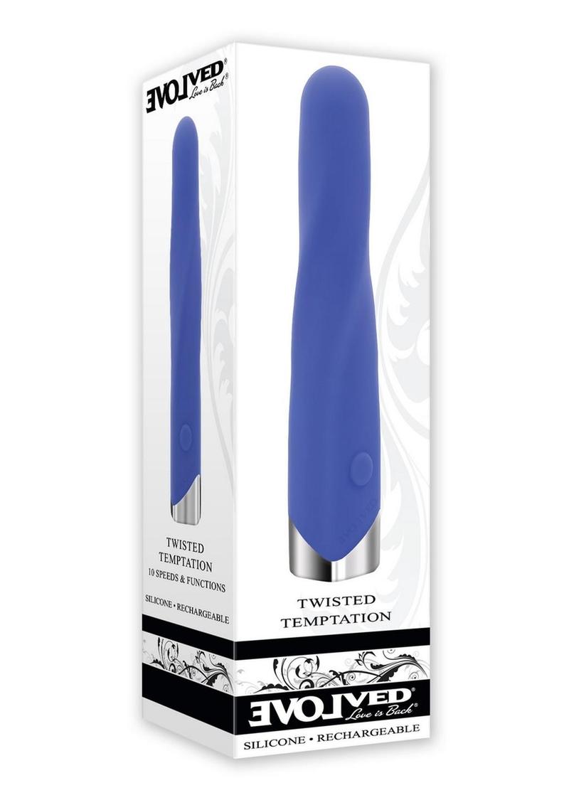 Twisted Temptation Rechargeable Silicone Vibrator - Blue
Twisted Vibrating Bullet, spiraling ridge, 10-speed vibrator, compact waterproof bullet, body-safe silicone, USB rechargeable.

spiral ridge vibrator, compact bullet vibrator, 10-speed bullet, waterproof bullet vibe, body-safe silicone vibrator, USB rechargeable bullet, twisted bullet design, powerful bullet vibrator.