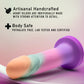 Artisanal pastel sherbet dildo with ridged shaft, strong suction cup base, and UltraSilk® smooth finish for hands-free play.
Keywords: artisanal dildo, Avant Sunrise Gaze, Purio silicone, UltraSilk smooth, 7.5-inch dildo, textured ridges, suction cup dildo, harness compatible, body-safe, phthalate-free dildo, G-spot stimulation, P-spot stimulation, pastel dildo