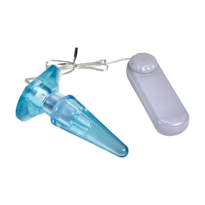 B Yours Basic Pleaser Vibrating Anal Plug, beginner-friendly, adjustable speeds, splashproof, PVC, available in blue and pink.
Keywords: vibrating anal plug, beginner anal toy, adjustable-speed anal plug, remote-control anal plug, waterproof anal plug, non-porous PVC plug, body-safe anal plug, blue vibrating anal plug, pink vibrating anal plug, anal plug for beginners.