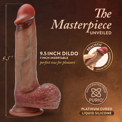 Realistic 9.5-inch silicone dildo with sliding foreskin, dual-density construction, and suction cup base for versatile pleasure.

Keywords: Realistic 9.5-inch silicone dildo with sliding foreskin, dual-density construction, and suction cup base for versatile pleasure.