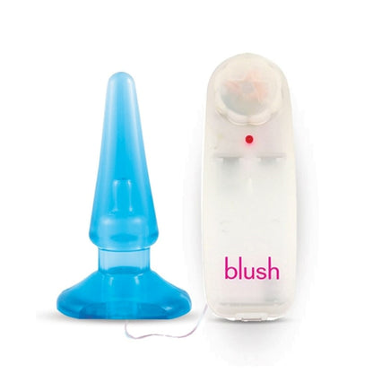 B Yours Basic Pleaser Vibrating Anal Plug, beginner-friendly, adjustable speeds, splashproof, PVC, available in blue and pink.
Keywords: vibrating anal plug, beginner anal toy, adjustable-speed anal plug, remote-control anal plug, waterproof anal plug, non-porous PVC plug, body-safe anal plug, blue vibrating anal plug, pink vibrating anal plug, anal plug for beginners.