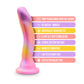 Vibrant pink and yellow silicone dildo with a curved design, suction base, and smooth finish, ideal for G-spot and P-spot play.
Keywords: curved dildo, Avant dildo, G-spot dildo, P-spot dildo, suction cup dildo, harness-compatible dildo, body-safe silicone dildo, Ultrasilk dildo, bright colorful dildo, artisanal sex toy.