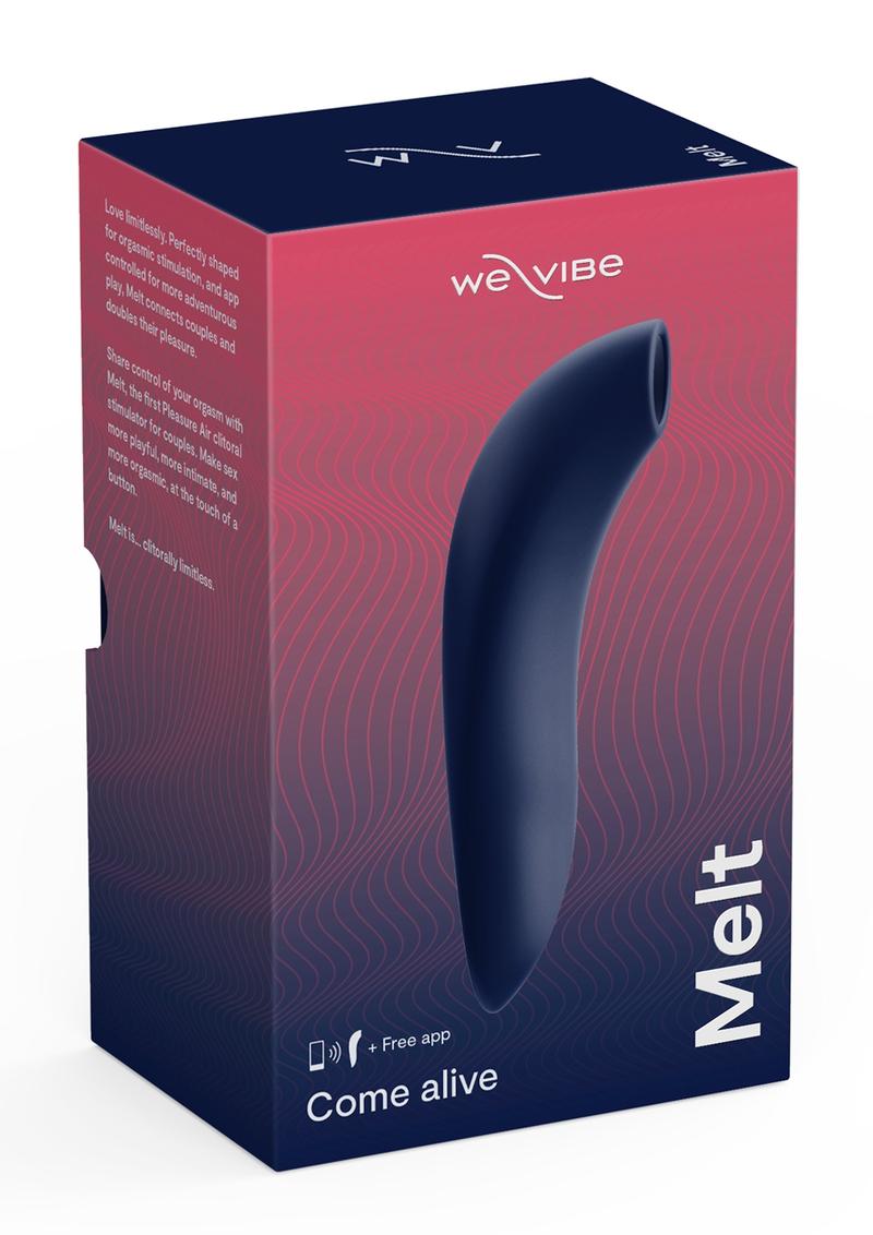 We-Vibe Melt Pleasure Air Rechargeable Silicone Clitoral Stimulator - Blue/Midnight Blue