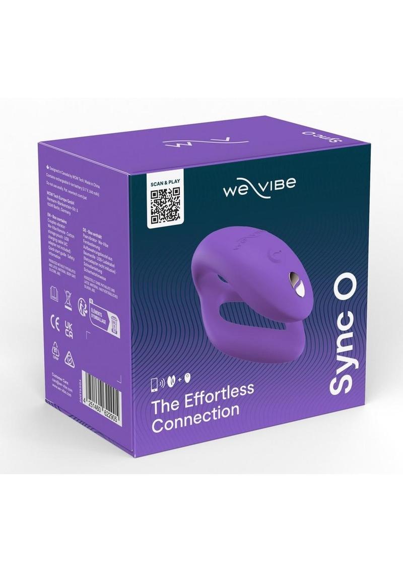 We-Vibe Sync O Rechargeable Silicone Couples Vibrator with Remote Control - Purple
We-Vibe Sync O Couples Vibrator with app and remote control, dual stimulation for G-spot and clitoris, 10 speeds, waterproof, rechargeable, body-safe silicone.
We-Vibe Sync O, couples vibrator, wearable vibrator, app-controlled vibrator, G-spot and clitoral stimulator, dual stimulation vibrator, waterproof sex toy, rechargeable vibrator, remote control vibrator, body-safe silicone vibrator.