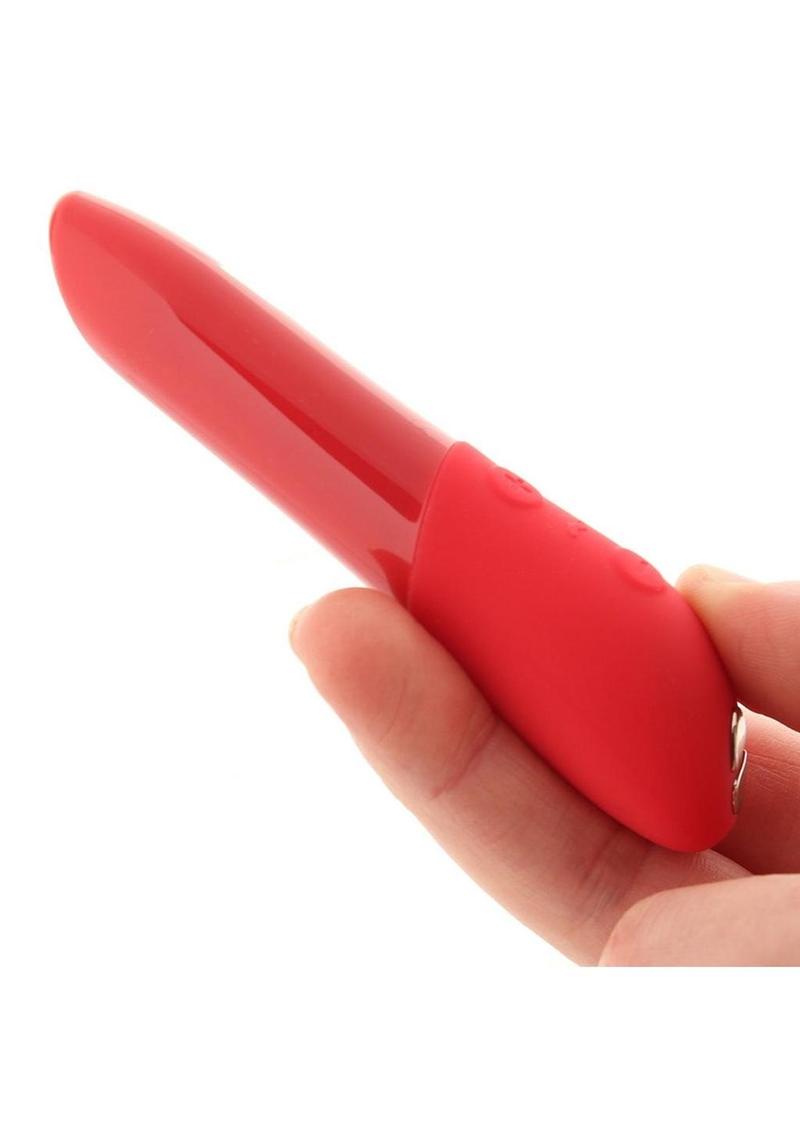 We-Vibe Tango X Rechargeable Clitoral Mini Bullet Vibrator - Cherry Red/Red