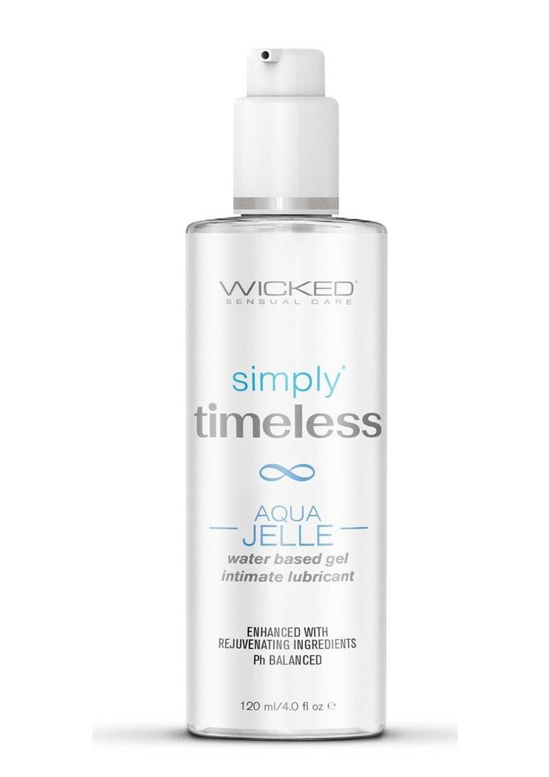 simply timeless Aqua Jelle, water-based gel lubricant, thick water-based lube, glycerin-free lubricant, paraben-free vaginal moisturizer, aloe-infused lube, squalane-enriched lubricant, olive leaf extract lube, vitamin E lubricant, menopause-friendly lubricant, perimenopause vaginal moisturizer, long-lasting water-based gel, pH balanced lube, vegan-friendly lubricant, cruelty-free lube, moisturizing intimate gel, sensitive skin lubricant, clean water-based gel, Wicked Sensual Care timeless Aqua Jelle