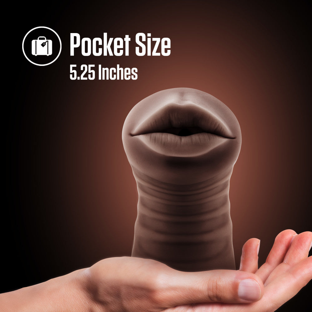 Brown male masturbator with a tight, nubbed canal, vibrating bullet, and lifelike X5® Plus material for intense sensations.

Keywords: male stroker, vibrating stroker, Krystal masturbator, tight canal stroker, vibrating bullet, X5® Plus material, open-ended masturbator, lifelike male toy, portable male stroker, realistic sensations, hybrid lube compatible, compact masturbator, AI-inspired sex toy