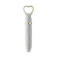 A chic, heart-shaped vibrator with 10 vibration modes, a tapered tip, and a gold-accented handle. Made from soft silicone, it’s splashproof, USB rechargeable, and compact for travel. 
Keywords: Delice vibrator, heart-shaped handle, chic vibrator, Puria silicone, UltraSilk finish, splashproof vibrator, USB rechargeable, travel-friendly vibrator, 10 vibration modes, compact vibrator, body-safe silicone, giftable vibrator