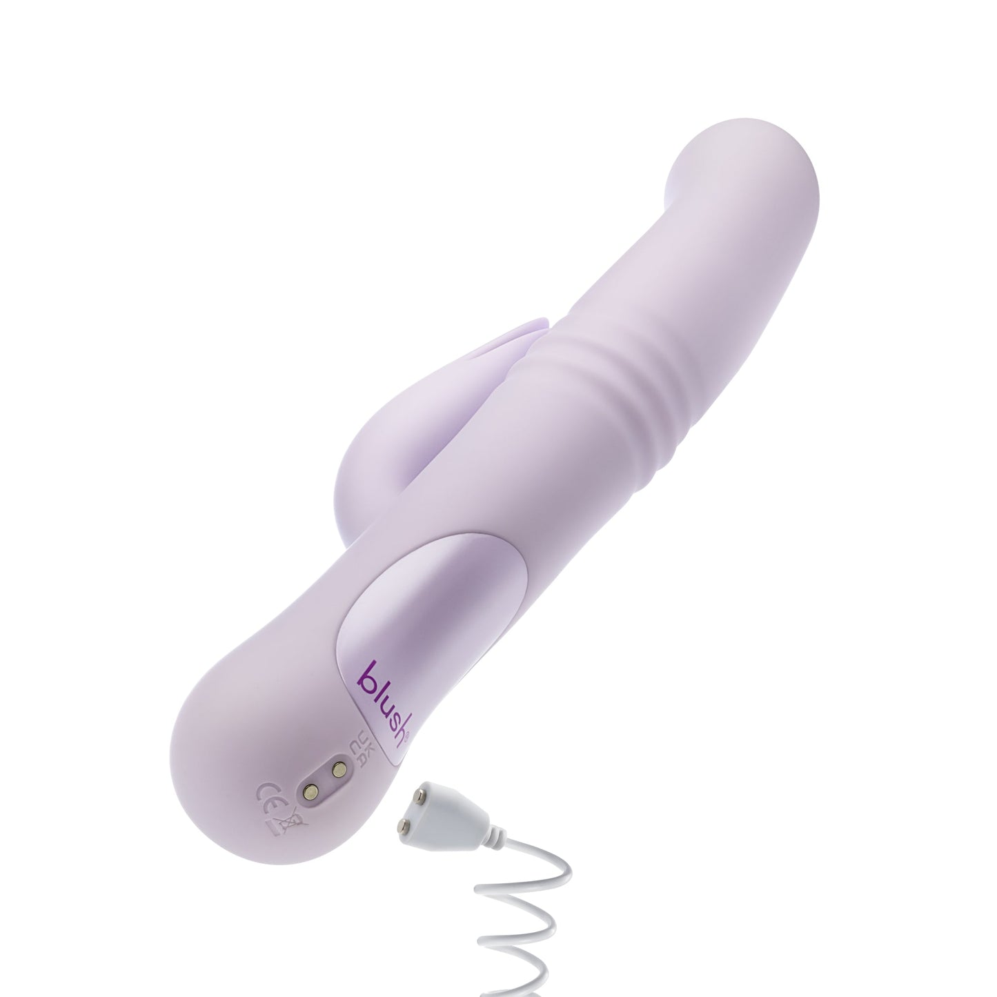 Lavender rabbit vibrator with thrusting vibrations, dual stimulation, and waterproof silicone design for G-spot and clitoral pleasure.

Keywords: rabbit vibrator, Rylee vibrator, thrusting vibrator, G-spot vibrator, clitoral stimulation, dual-stimulation vibrator, waterproof vibrator, USB rechargeable, platinum-cured silicone, soft silicone vibrator, 9.25-inch vibrator, satin smooth, body-safe vibrator