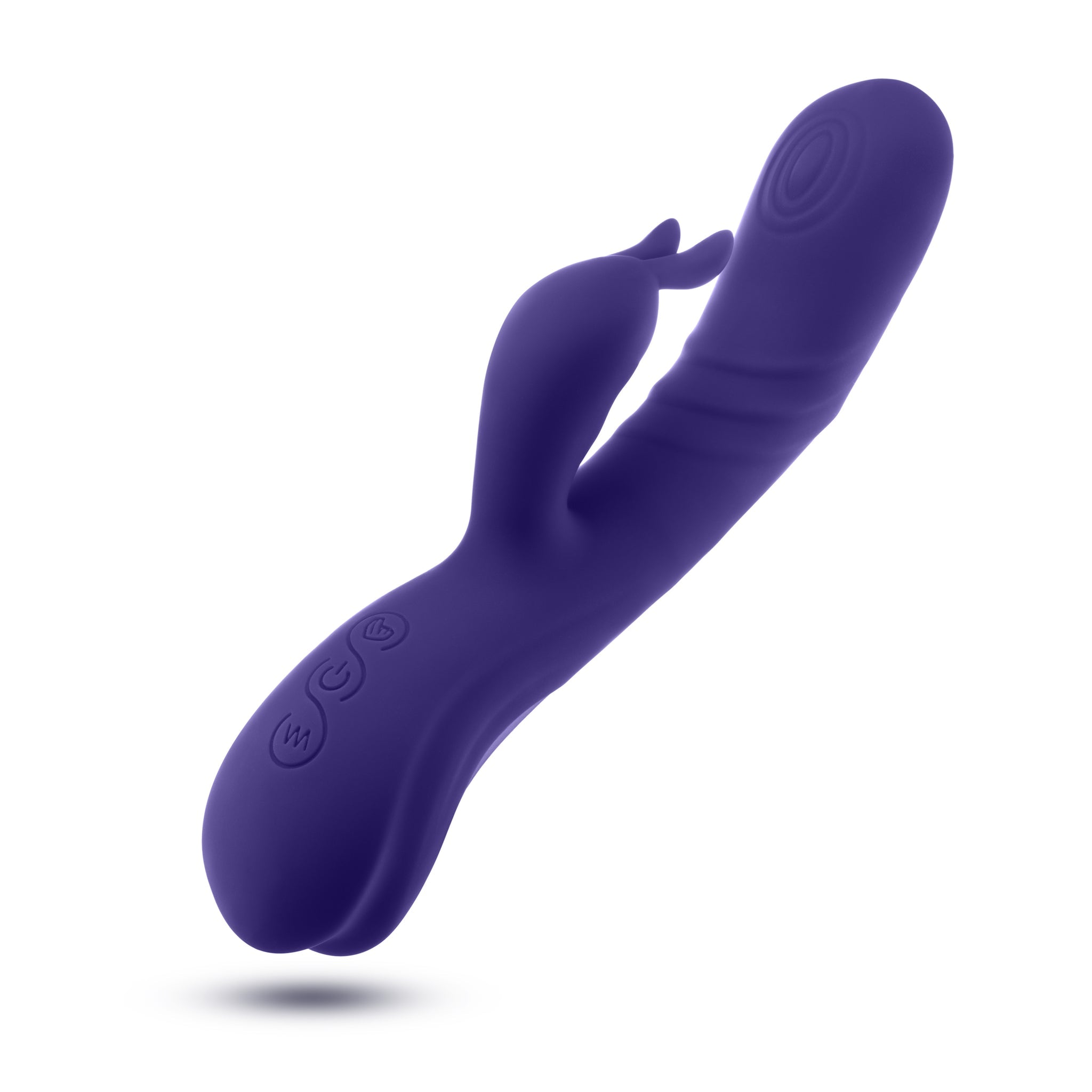 Blue rabbit vibrator with come-hither motion, G-spot stimulation, and dual vibration modes for clitoral and internal pleasure.
Keywords: rabbit vibrator, G-spot massager, come-hither motion, dual vibration modes, clitoral stimulator, silicone vibrator, magnetic USB charging, splashproof vibrator, 8.75-inch vibrator, smooth silicone, body-safe, IPX6 waterproof