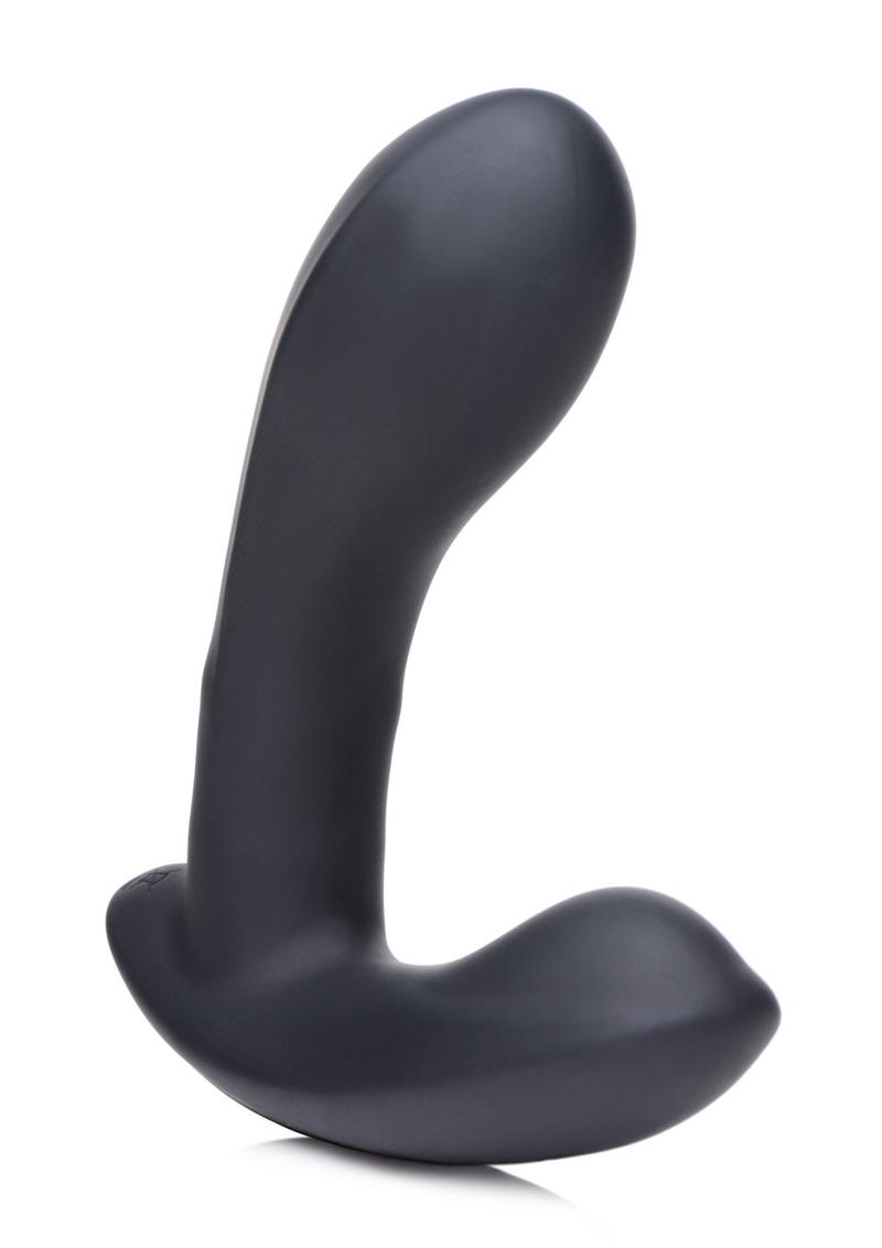 E-Stim Pro Silicone Prostate Vibe with remote control, 5 vibration functions, and 5 electrostimulation modes.
E-Stim Pro, prostate vibe, silicone prostate massager, electrostimulation prostate toy, vibrating anal toy, remote control prostate vibrator, Zeus electrosex, rechargeable prostate vibe, body-safe anal toy, prostate and perineum stimulator