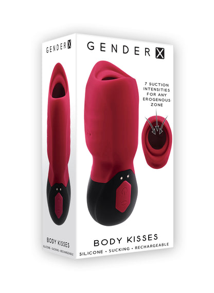 Gender X Body Kisses ♥ Suction massager + dual-stimulation toy