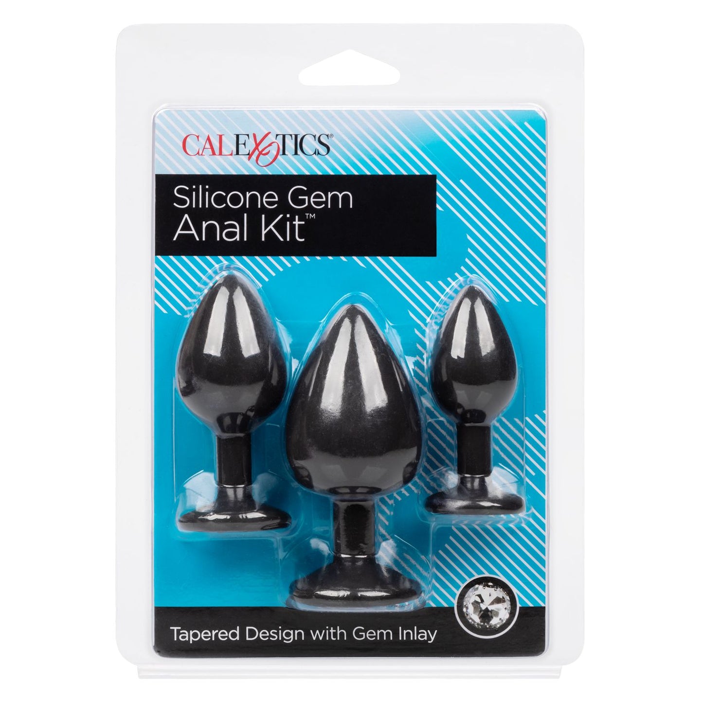 Silicone Gem Anal Kit in Black